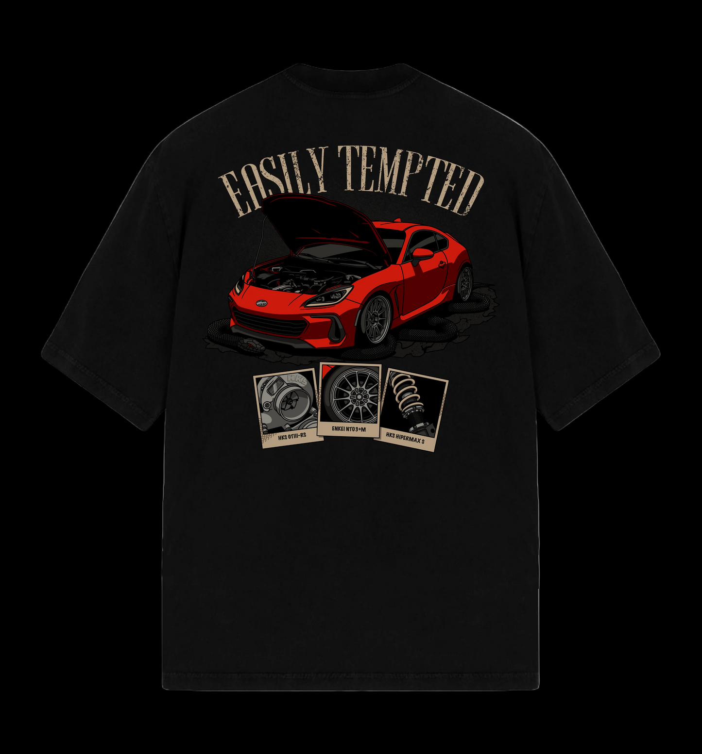 "Easily Tempted" Distressed Tee