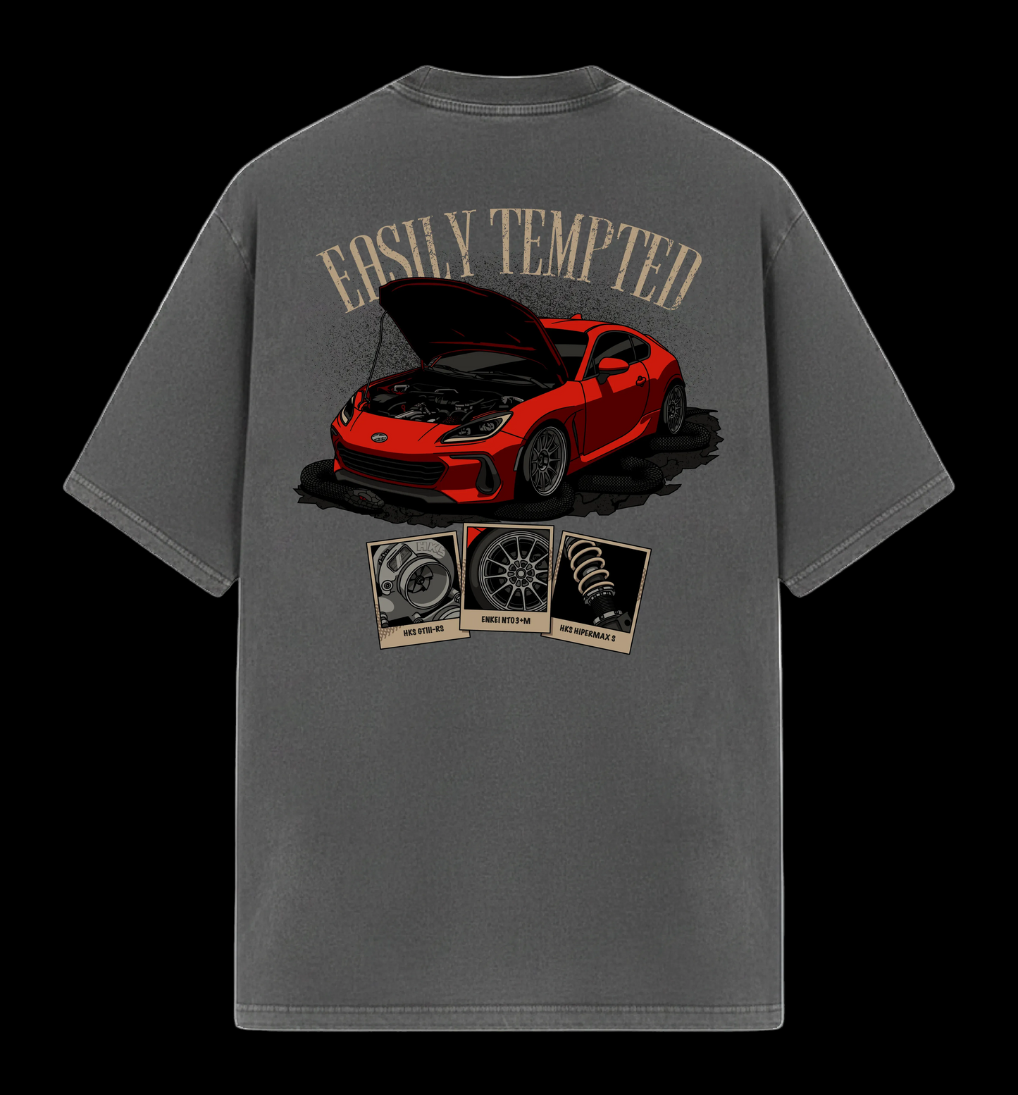 "Easily Tempted" Distressed Tee