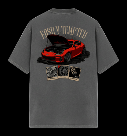 "Easily Tempted" Distressed Tee