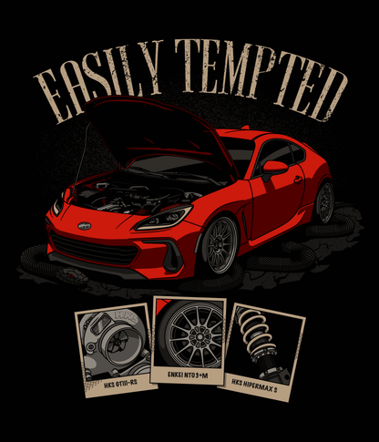 "Easily Tempted" Distressed Tee